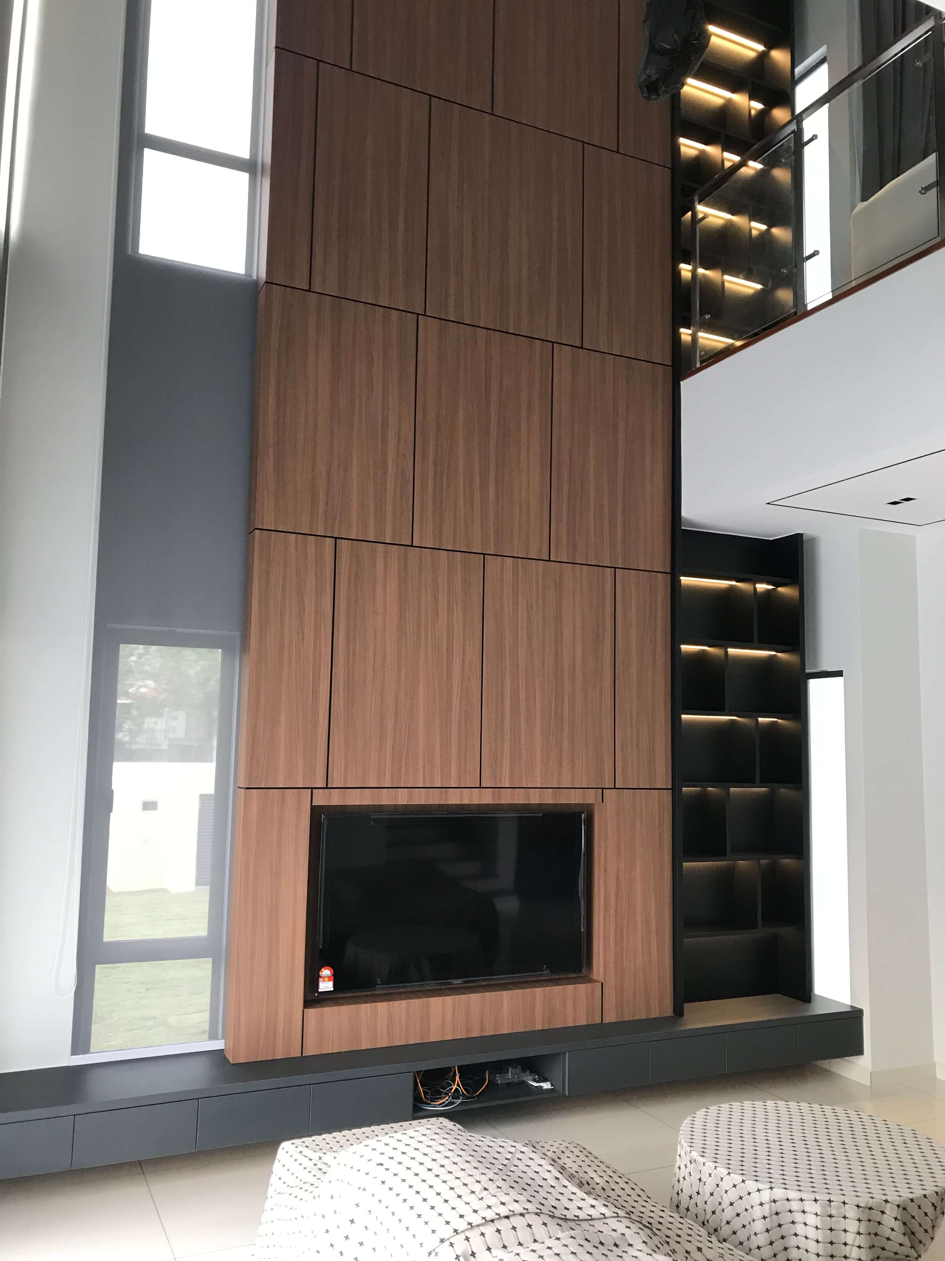 Ruang tamu moden - Interior Design by Fatt Interior