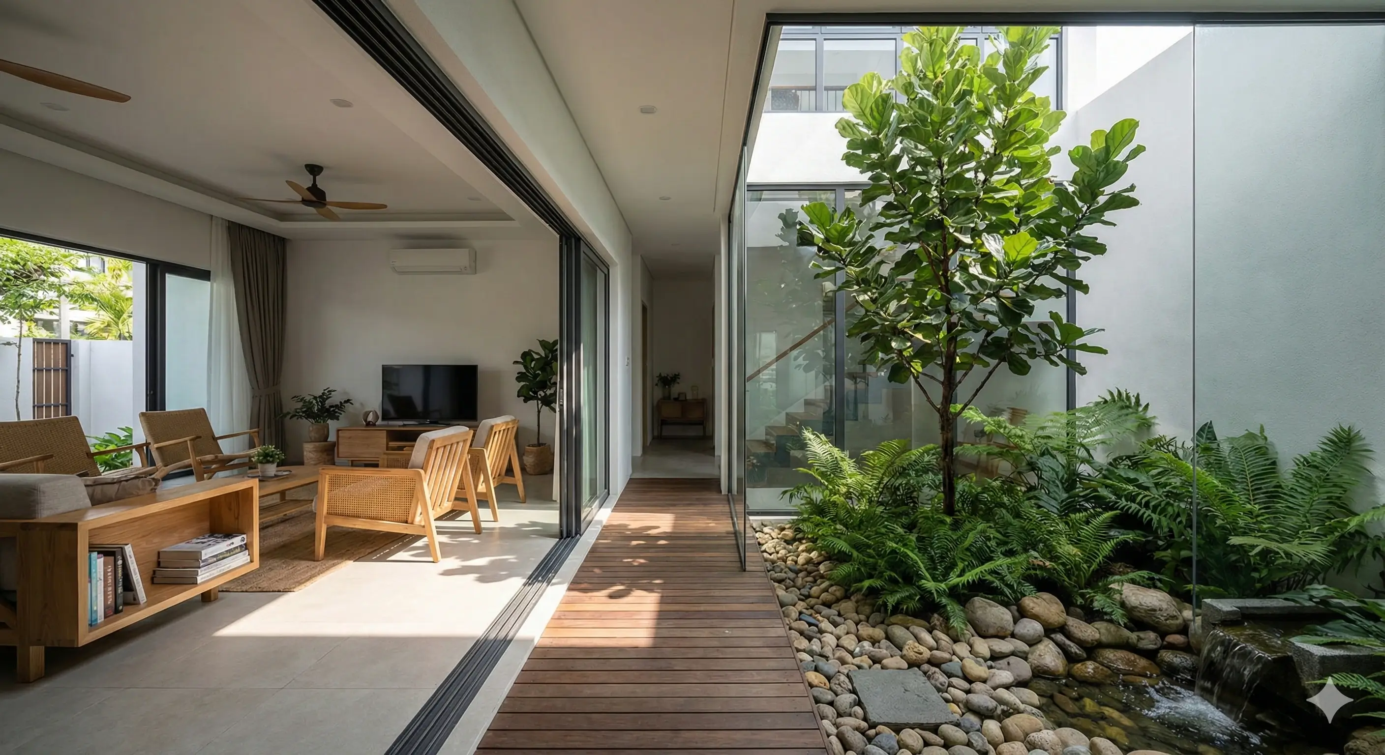 Biophilic Design with Indoor Courtyard