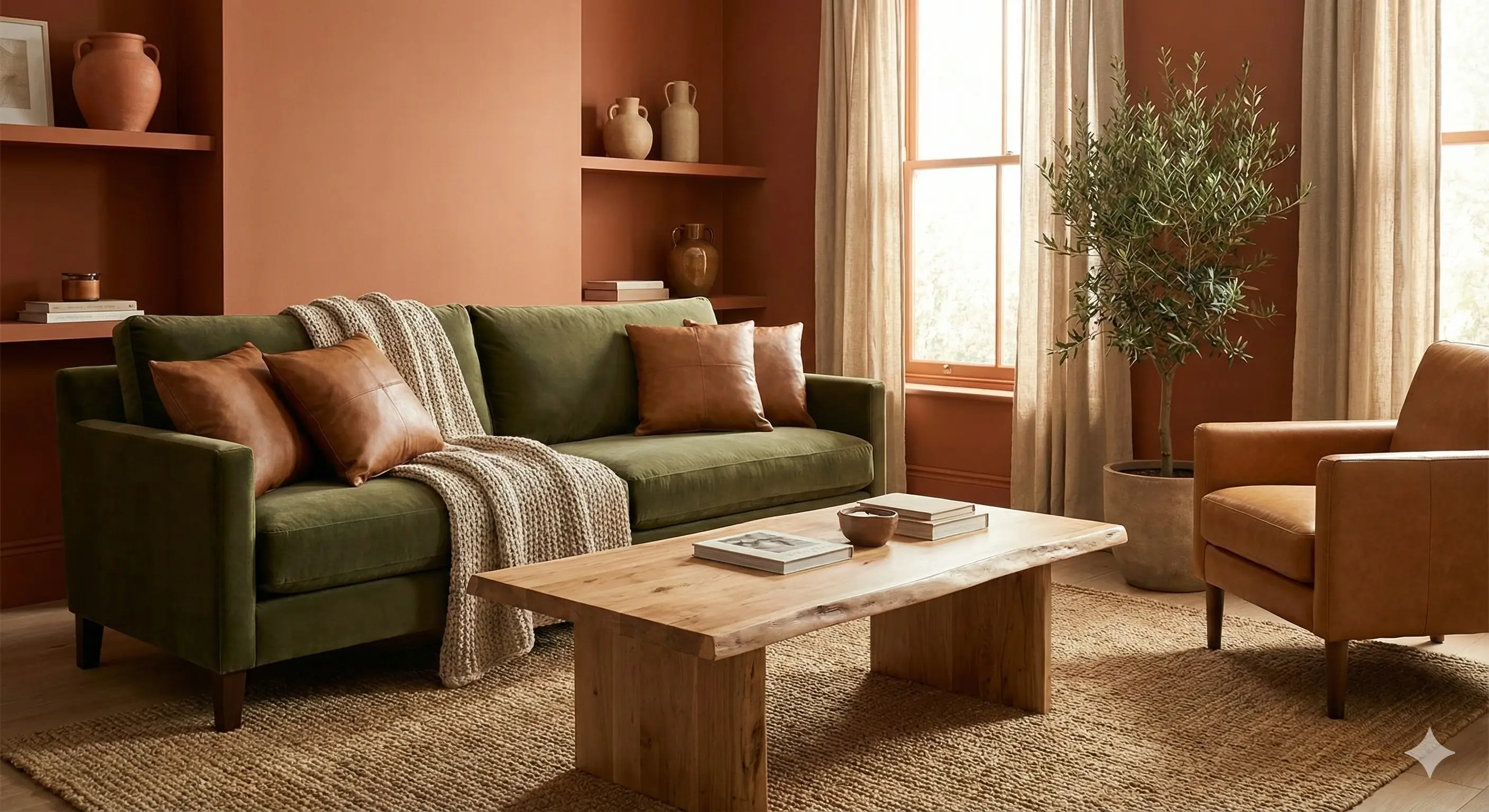 Warm Terracotta Bedroom